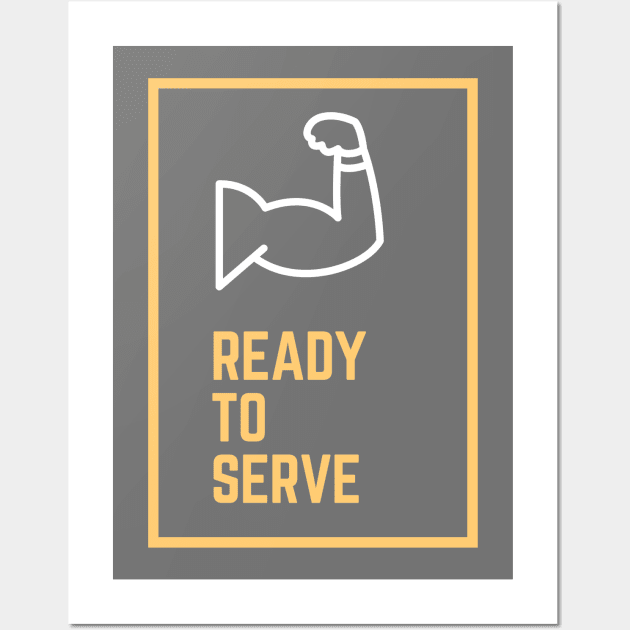 Ready to serve - fist Wall Art by Mission Bear